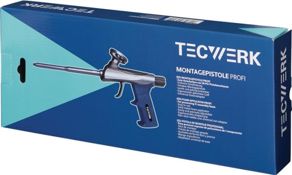 TECWERK 1K-Montagepistole Profi Metall 1K-PU-Pistolenschäume